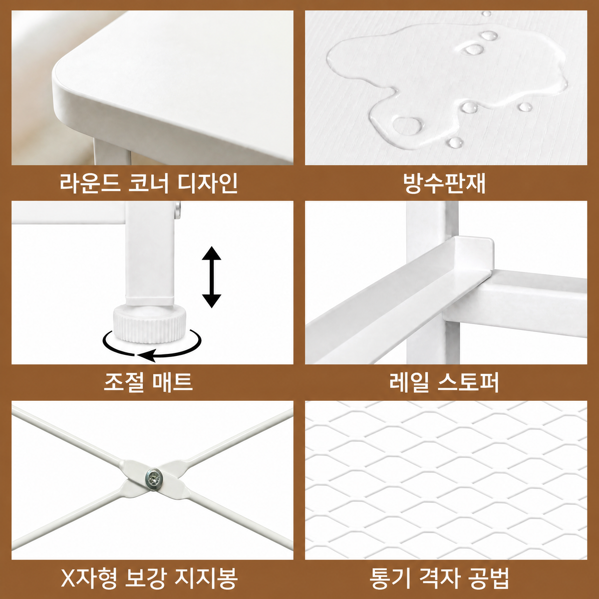 패브릭 서랍 2개와 2단 선반이 있는 슬림 콘솔 테이블