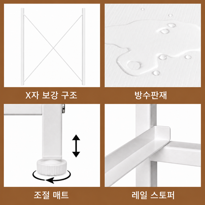 2서랍 오픈 선반 TV 거실장