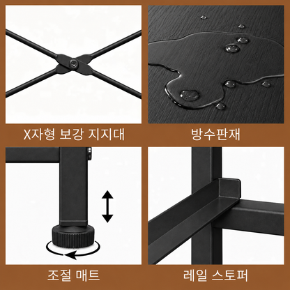슬림형 3서랍 패브릭 수납장
